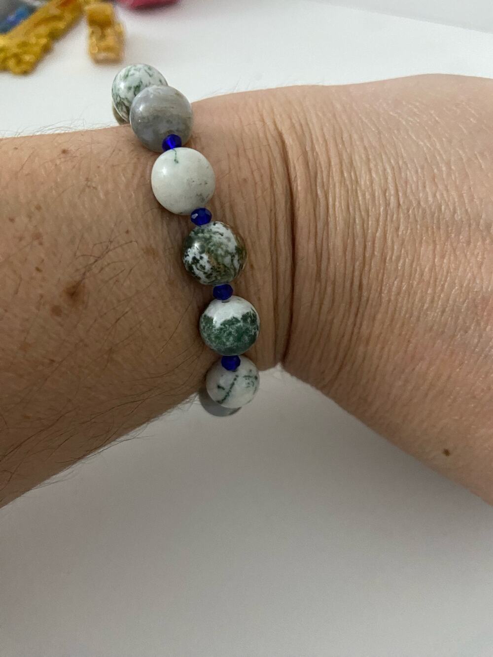 tree agate bracelet stretchy